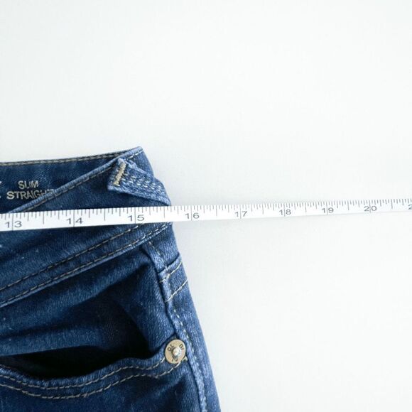 DLI961 Womens Denim Jeans Kate Slim Straight Cut Blue Wash Size 28 - Picture 10 of 13